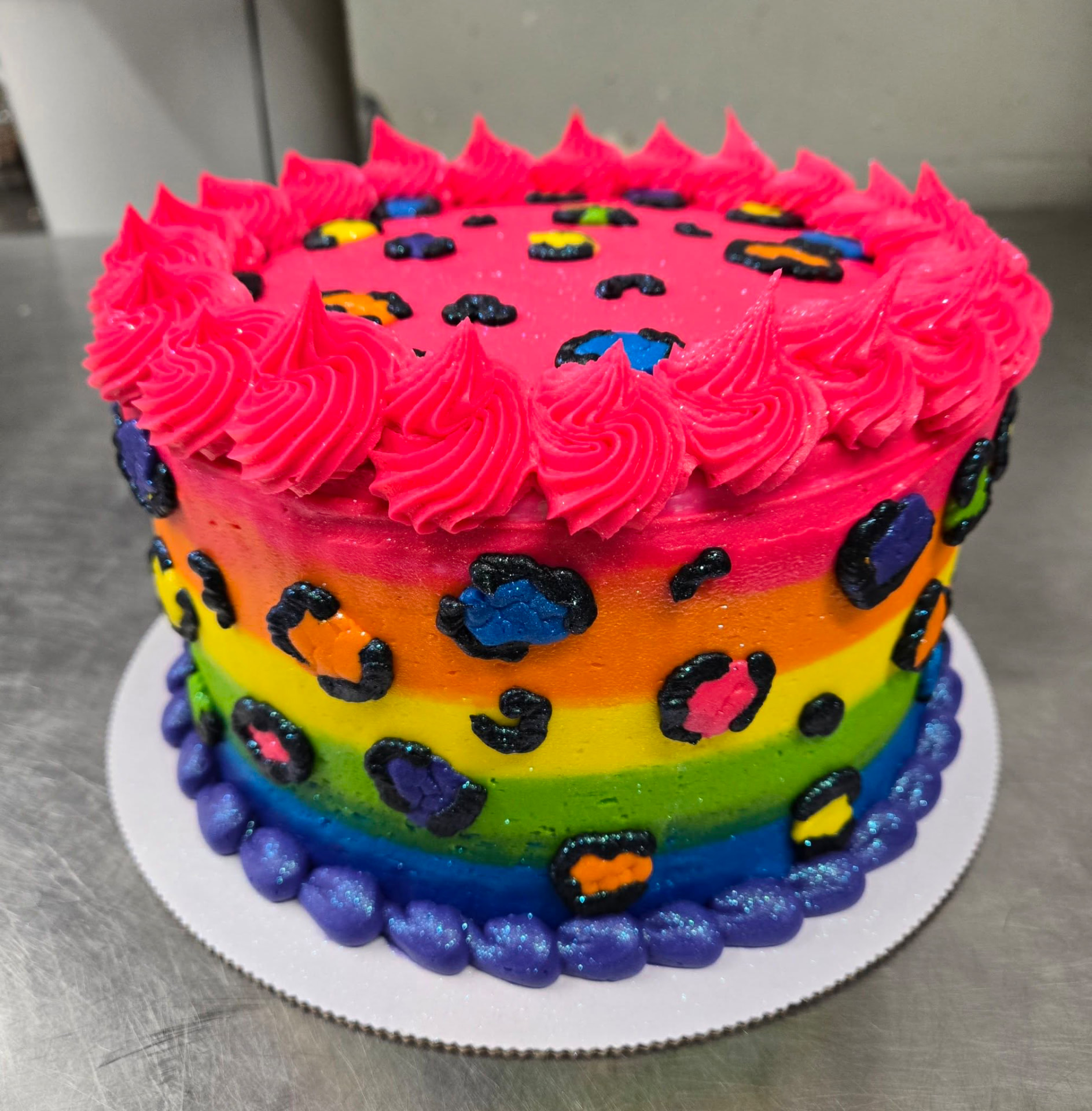 Bright custom cake from Mi-Lady Bakery