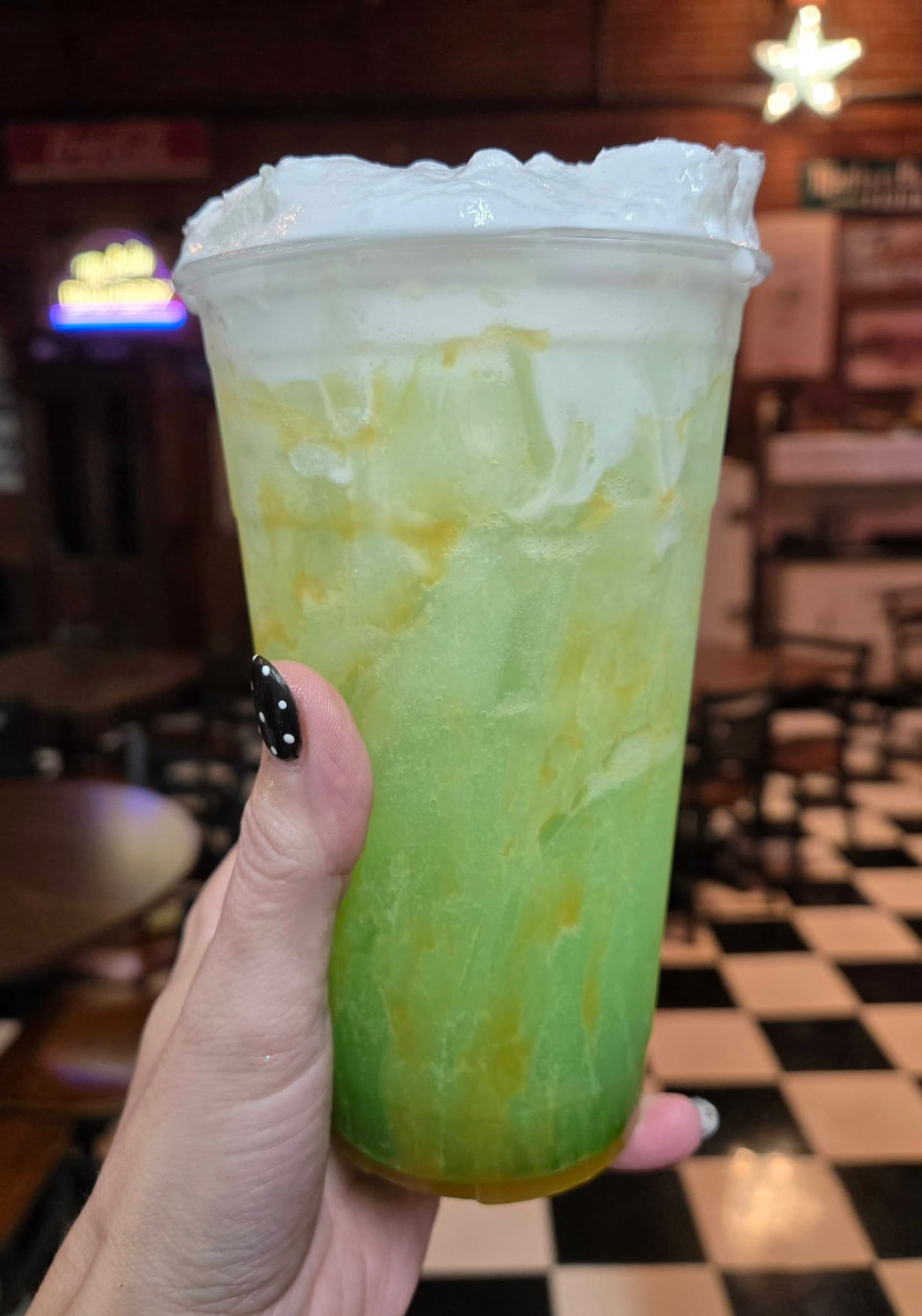 Specialty drink inside Mi-Lady Bakery
