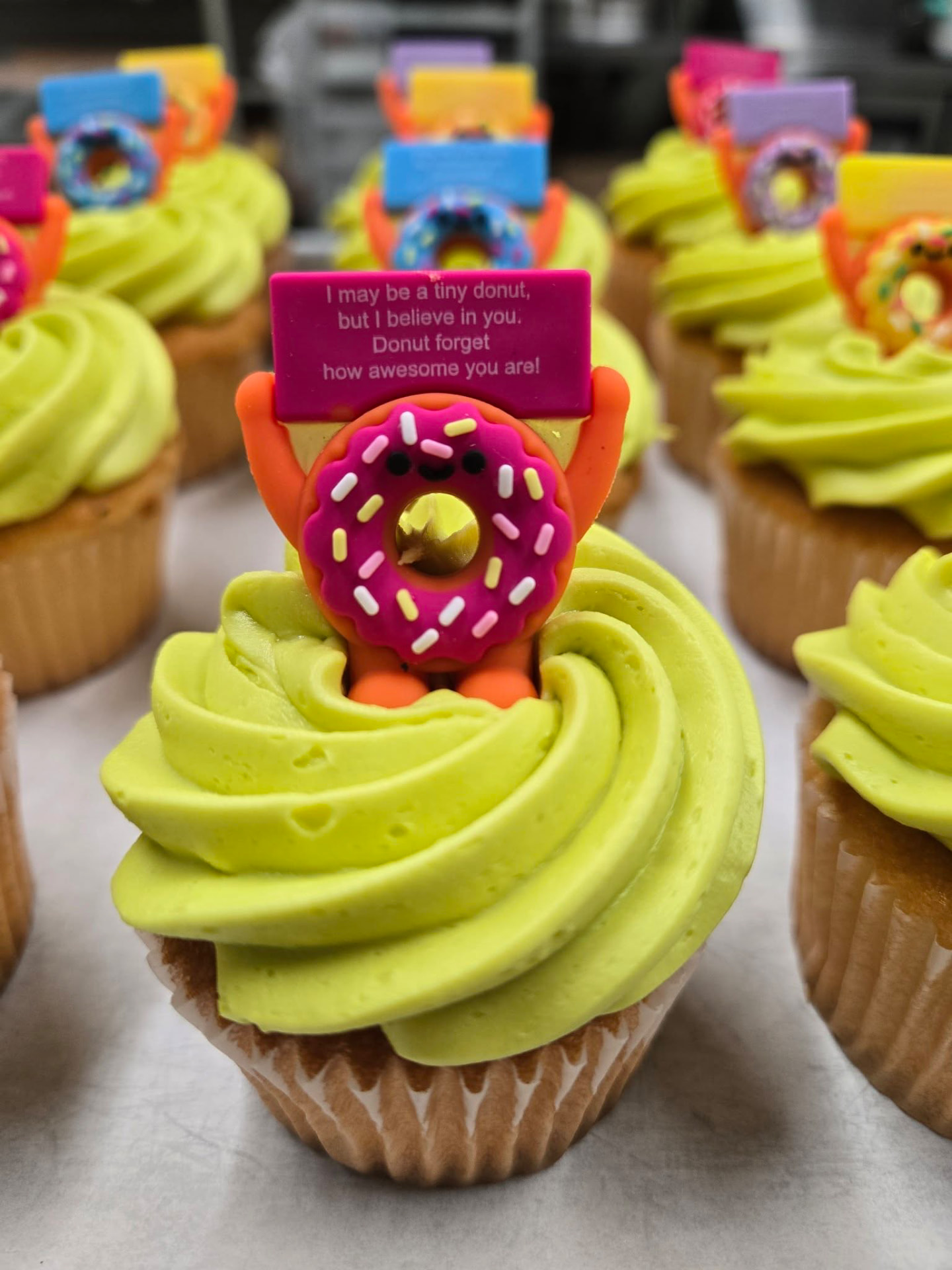 Decorated cupcakes from Mi-Lady Bakery